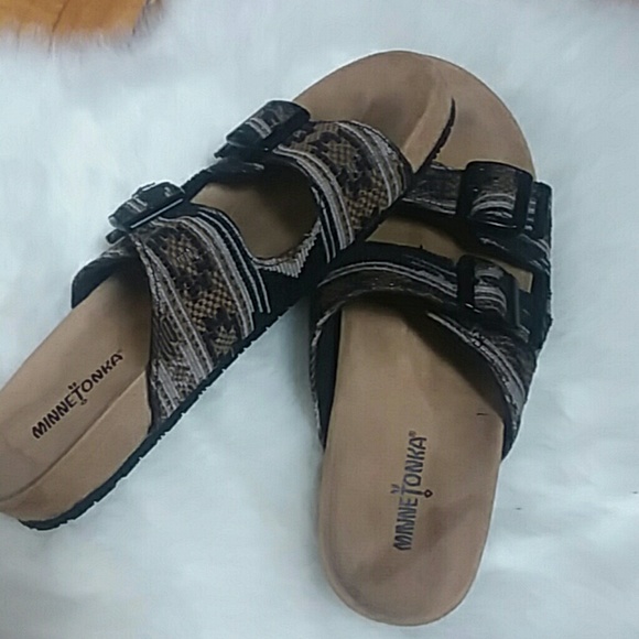 Minnetonka Shoes - Minnetonka double strap sandals tribal